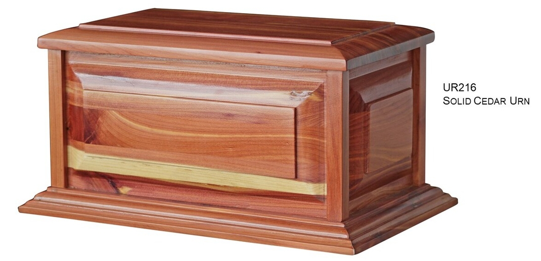 Solid Cedar Urn UR216