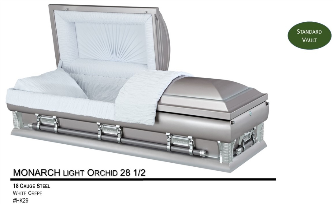 MONARCH 28 1/2 Lt Orchid 18G - HK29  (STANDARD VAULT)